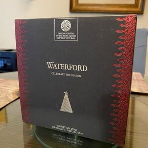 Waterford Festive Ornament Box with Red Accents